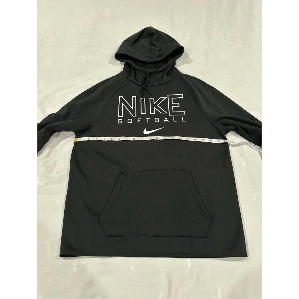 Nike Therma Fit‎ Black Softball Hoodie Hooded Pullover Athletic Men's Size S